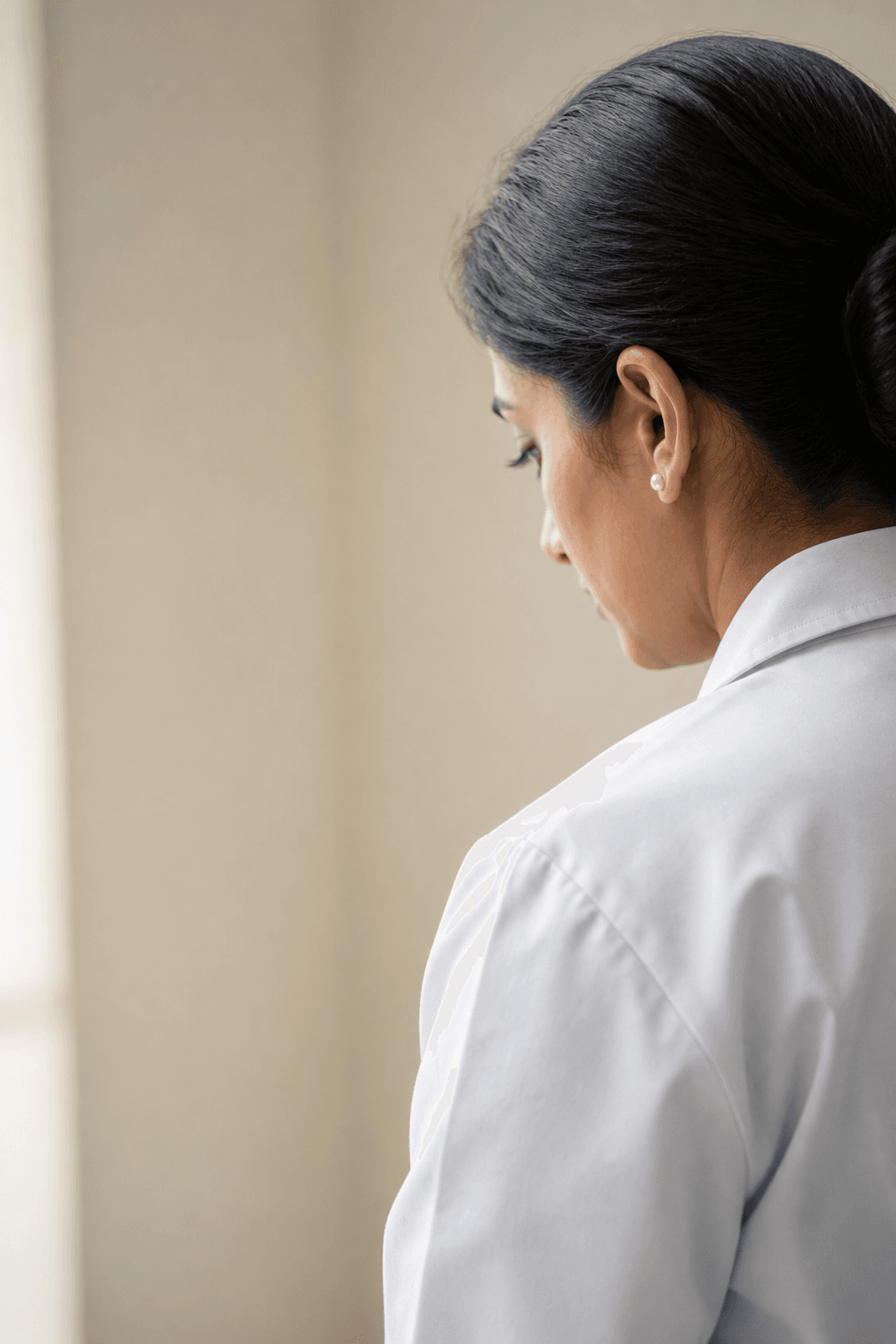 A clinical reviewer studying a candidate dossier